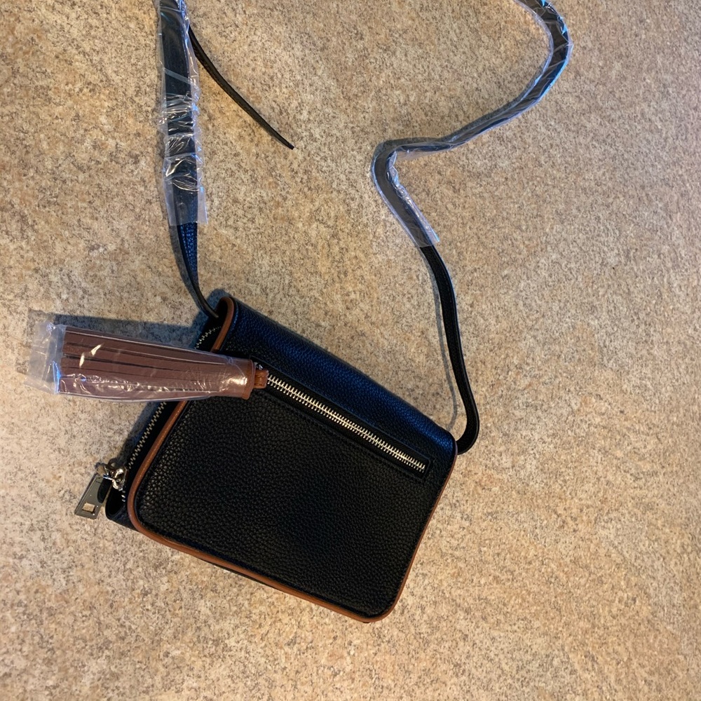 Faux Leather Crossbody Wallet